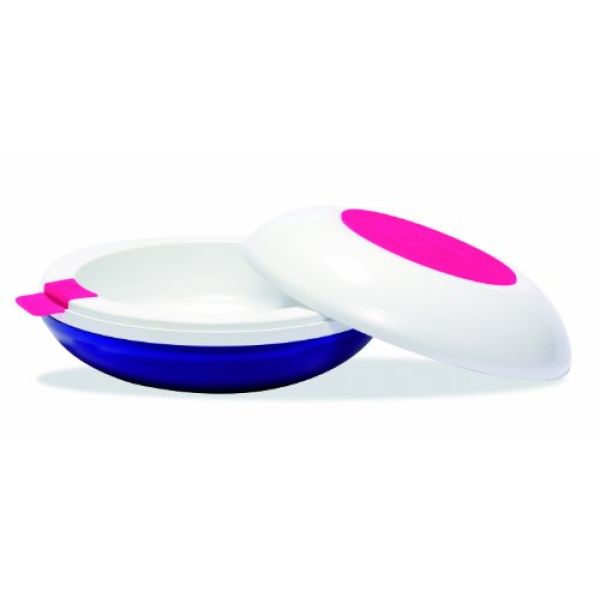 Warmhalteteller in Blau